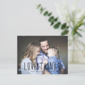 Eenvoudig Vet & Zwart | Dank u Foto Briefkaart (Staand voorkant)