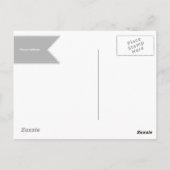 Eenvoudig Vet & Zwart | Dank u Foto Briefkaart (Achterkant)