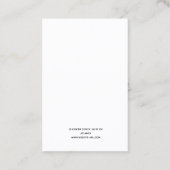 Eenvoudig Victoriaans beeldscherm voor Logo Visitekaartje (Achterkant)