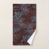 Eenvoudig  Victoriaans rood-Floral ontwerp | Bad Handdoek (Handdoek)