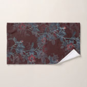 Eenvoudig  Victoriaans rood-Floral ontwerp | Bad Handdoek (Handdoek)