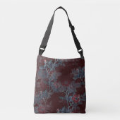 Eenvoudig  Victoriaans rood-Floral ontwerp | Crossbody Tas (Voorkant)