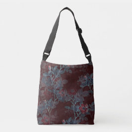 Eenvoudig  Victoriaans rood-Floral ontwerp | Crossbody Tas