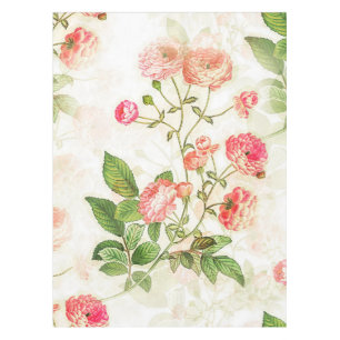 Eenvoudig  Victoriaans roze Floral ontwerp  Tafelkleed