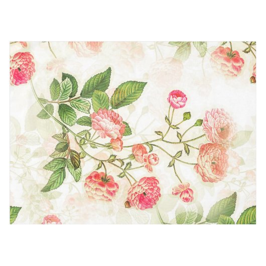 Eenvoudig  Victoriaans roze ontwerp | Tafelkleed (Voorkant (Horizontaal))