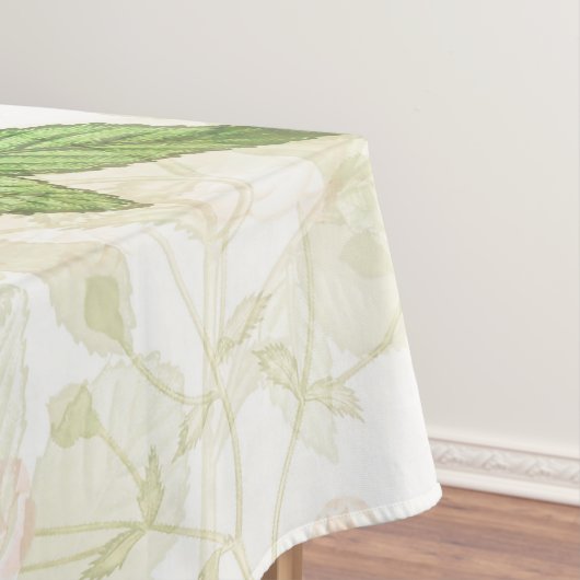 Eenvoudig  Victoriaans roze ontwerp | Tafelkleed (Voorbeeld)