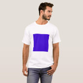 Eenvoudig vierkant - Deep Blue T-shirt (Voorkant volledig)