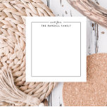 Eenvoudig vierkant gepersonaliseerd Notitieblok<br><div class="desc">Of het nu gaat om een cadeau voor een vriend of een persoonlijke traktatie, dit notitieblok is geweldig voor verjaardagen, jubilea of als een persoonlijke touch voor werk. Gebruik de sjabloon formulier om het te personaliseren met jouw naam, een favoriete quote, of een tekst van uw keuze. Kies uit een...</div>