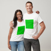 Eenvoudig vierkant - Groen lente T-shirt (Unisex)