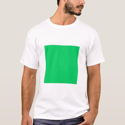 Eenvoudig vierkant - Licht groen T-shirt (Voorkant)
