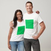 Eenvoudig vierkant - Licht groen T-shirt (Unisex)