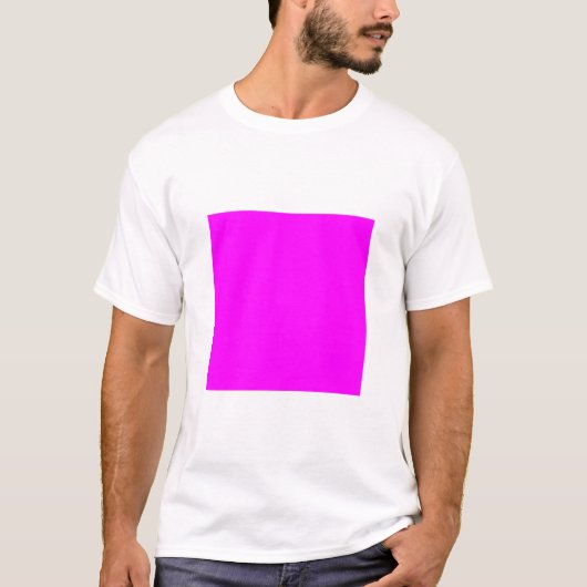 Eenvoudig vierkant - Magenta T-shirt (Voorkant)