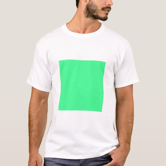 Eenvoudig vierkant - Mint Green T-shirt (Voorkant)