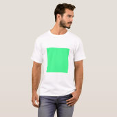 Eenvoudig vierkant - Mint Green T-shirt (Voorkant volledig)
