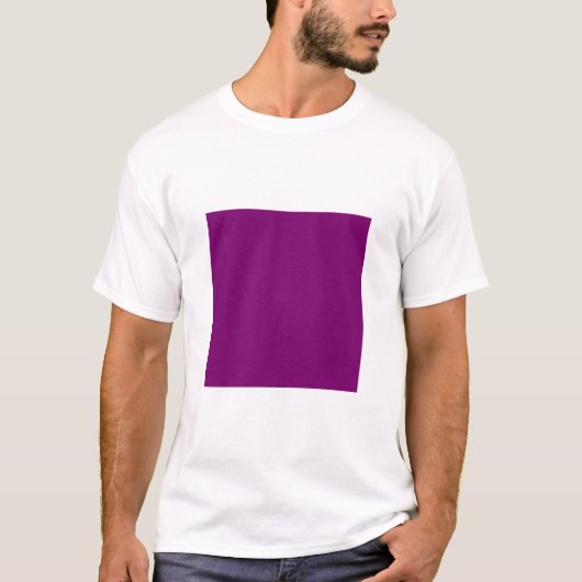 Eenvoudig vierkant - Plum T-shirt (Voorkant)