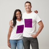 Eenvoudig vierkant - Plum T-shirt (Unisex)