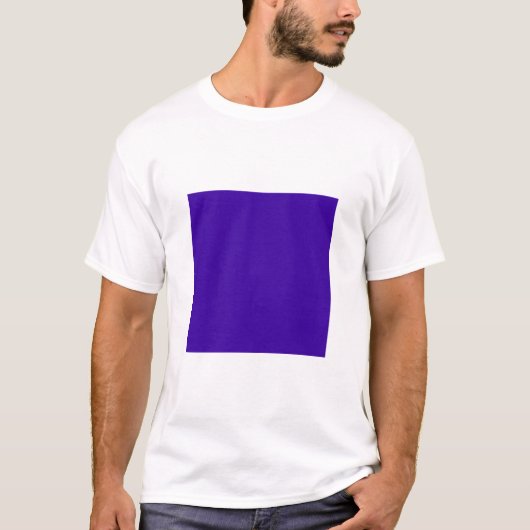 Eenvoudig vierkant - Storm blauw T-shirt (Voorkant)