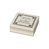 Eenvoudig Vintage Bloem Frame 'Uit de Bibliotheek Rubberstempel (Stempel)