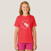 Eenvoudig vioolorkest aangepast concert T-shirt (Voorkant volledig)