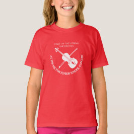 Eenvoudig vioolorkest aangepast concert T-shirt