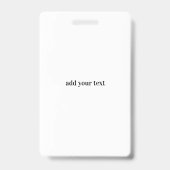 eenvoudig vip al het geval van het toegangspasconc badge (Achterkant)