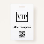 eenvoudig vip al het geval van het toegangspasconc badge (Voorkant)