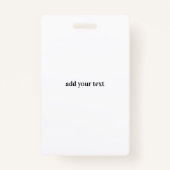 eenvoudig vip al het geval van het toegangspasconc badge (Achterkant)