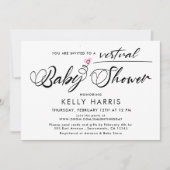 Eenvoudig virtueel Baby Girl-schoeisel Kaart (Voorkant)