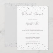 Eenvoudig virtueel Vrijgezellenfeest met elegant S Kaart (Voorkant / Achterkant)