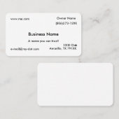 Eenvoudig Visitekaartje (Voorkant / Achterkant)