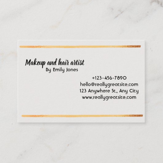 Eenvoudig visitekaartje (Achterkant)