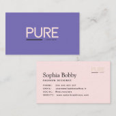 eenvoudig visitekaartje (Voorkant / Achterkant)