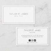 Eenvoudig Visitekaartje (Voorkant / Achterkant)