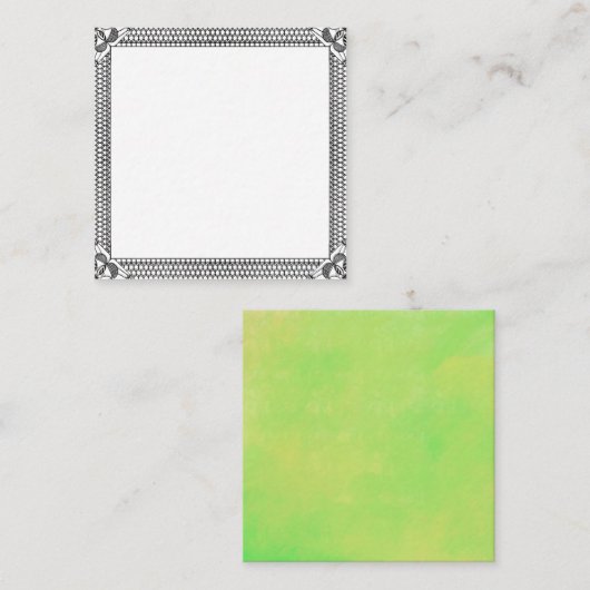 eenvoudig visitekaartje (Voorkant / Achterkant)