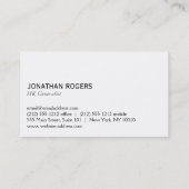 Eenvoudig Visitekaartje (Achterkant)