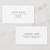 Eenvoudig Visitekaartje (Voorkant / Achterkant)