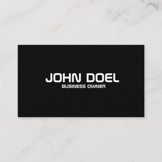 eenvoudig visitekaartje (Voorkant)