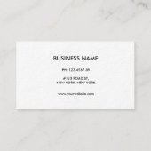 eenvoudig visitekaartje (Achterkant)