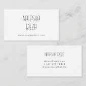 Eenvoudig Visitekaartje (Voorkant / Achterkant)