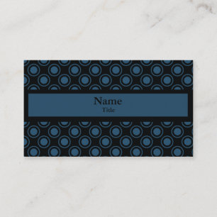 Eenvoudig Visitekaartje cirkels, donkerblauw