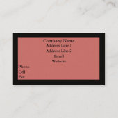 Eenvoudig Visitekaartje cirkels, lichtroze (Achterkant)