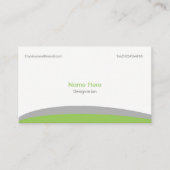 Eenvoudig Visitekaartje - groen en grijs (Voorkant)