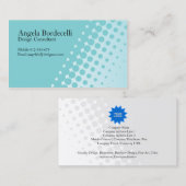 Eenvoudig Visitekaartje Halftoon Stippen (Voorkant / Achterkant)