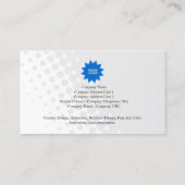 Eenvoudig Visitekaartje Halftoon Stippen (Achterkant)