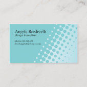 Eenvoudig Visitekaartje Halftoon Stippen (Voorkant)