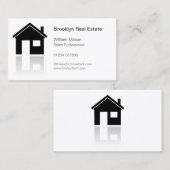 Eenvoudig Visitekaartje Home Icon Realtor (Voorkant / Achterkant)
