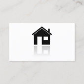 Eenvoudig Visitekaartje Home Icon Realtor (Achterkant)