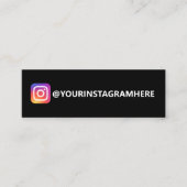 EENVOUDIG VISITEKAARTJE INSTAGRAM MINI (Voorkant)