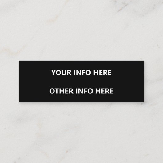 EENVOUDIG VISITEKAARTJE INSTAGRAM MINI (Achterkant)