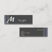 Eenvoudig visitekaartje met een aanraking van kleu (Voorkant / Achterkant)